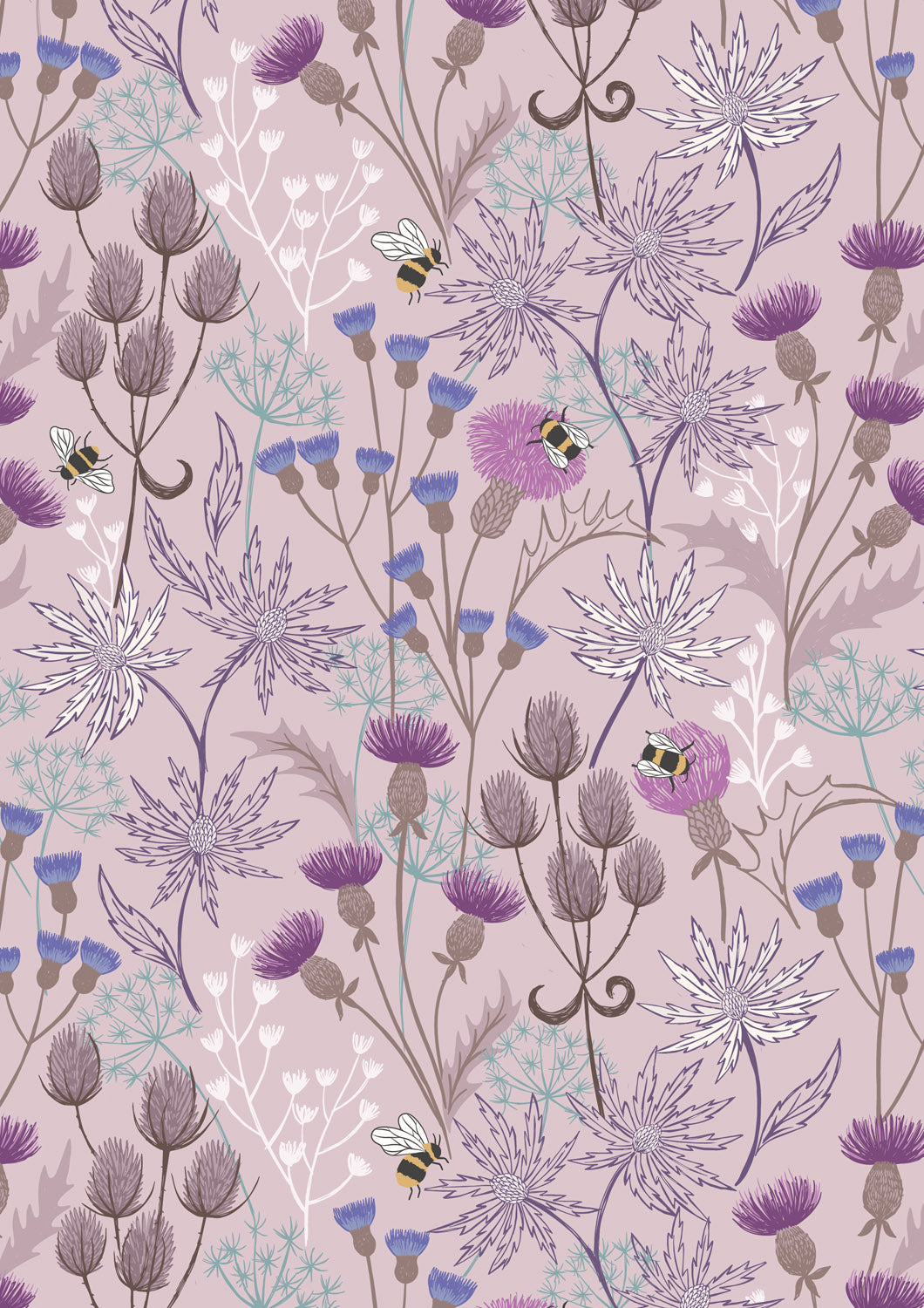 A Celtic Summer - Celtic Floral - Light Heather - A991C