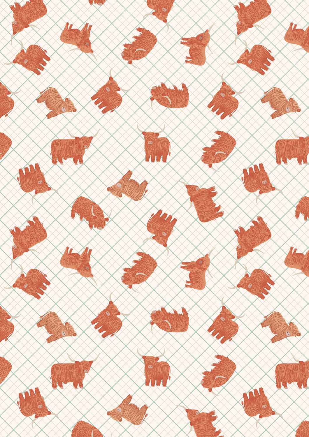 A Celtic Summer - Highlands Check - Cream - A992A