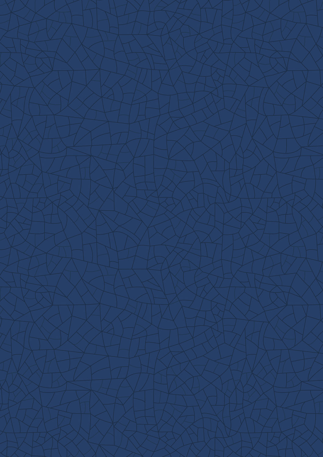 Porcelain and Sea Glass - Crackle Glaze - Dark Blue - A993C