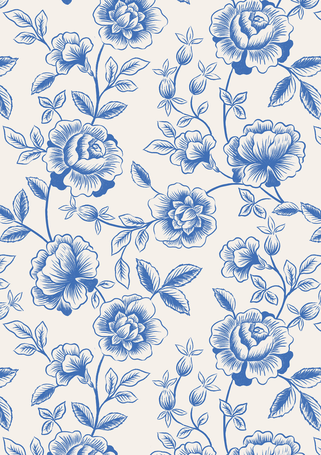 Porcelain and Sea Glass - Rose Trail - Cream - A997A