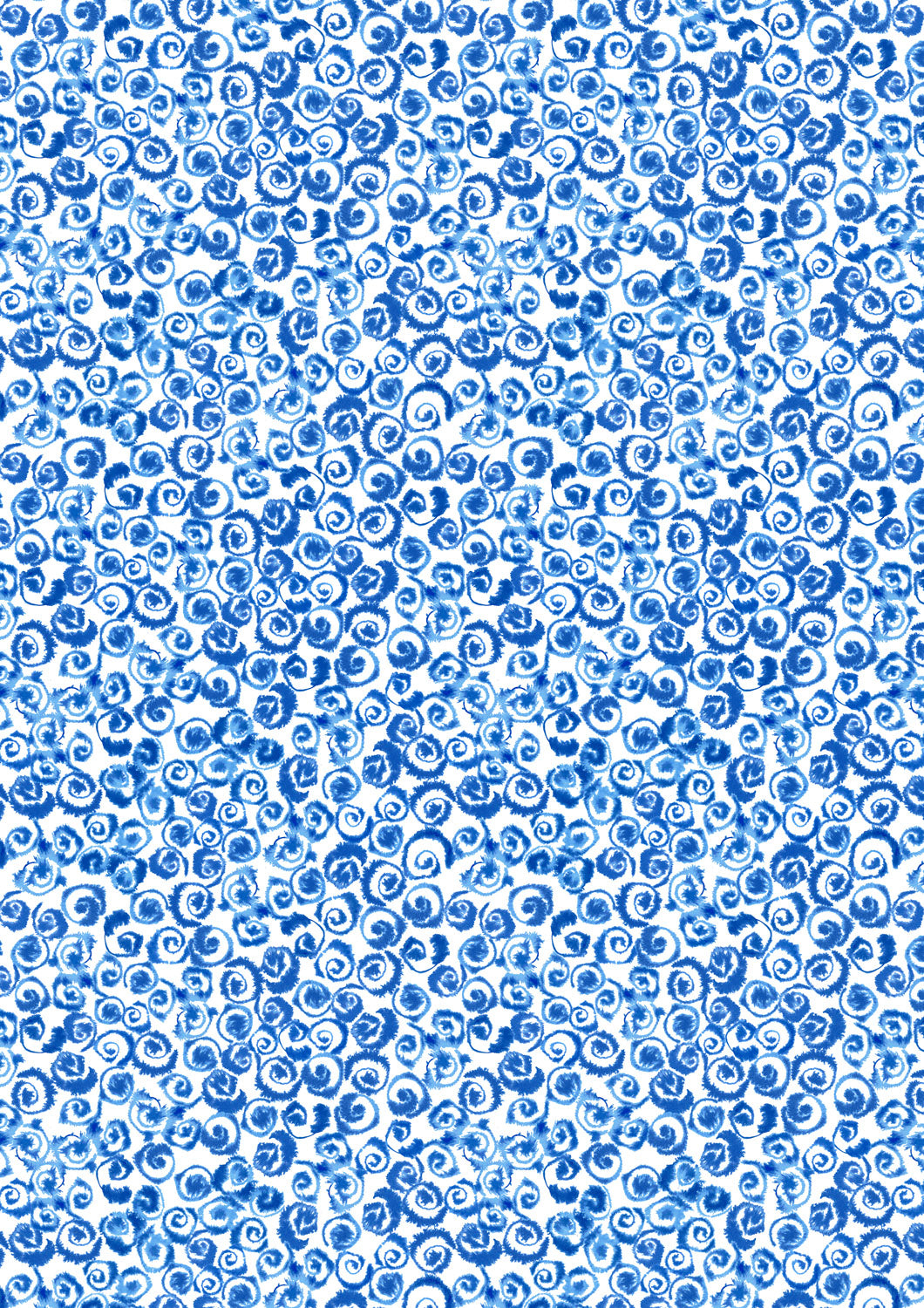 Porcelain and Sea Glass - Watery Swirls - Cream - A999A