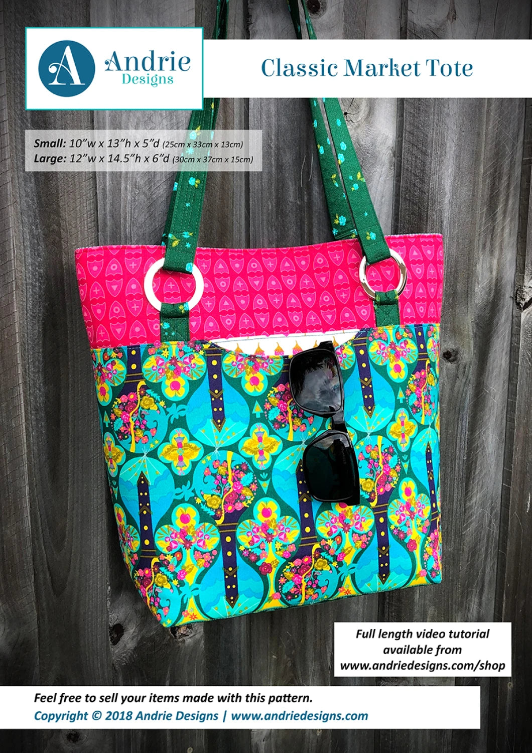 Classic Market Tote - Andrie Designs