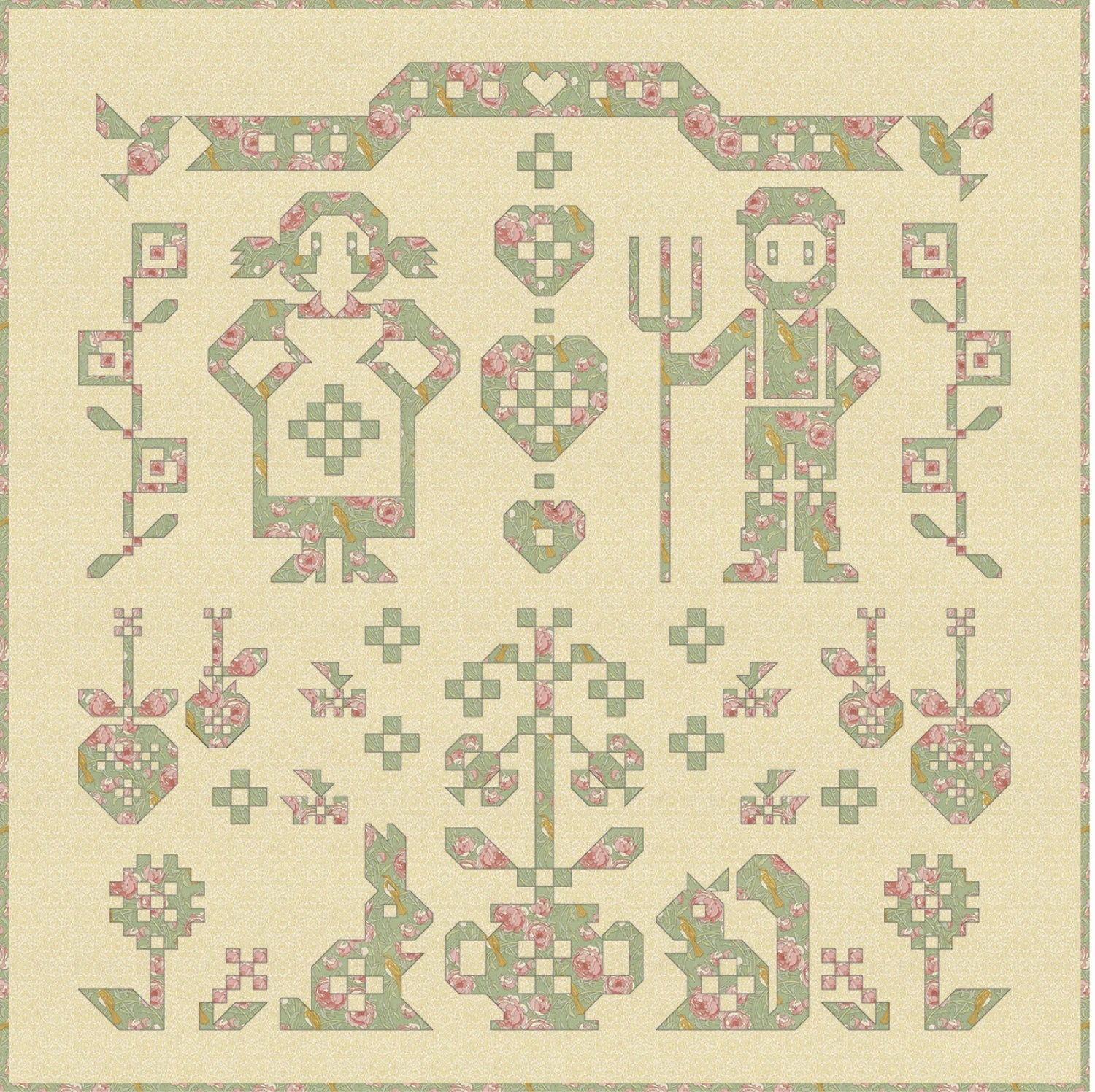 9-Patch Garden Quilt - Art East Quilting Co.