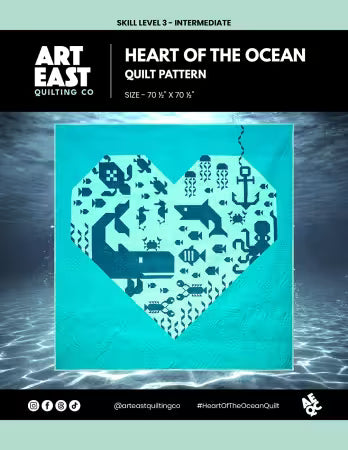 Heart Of the Ocean Quilt Pattern - Art East Quilting Co.