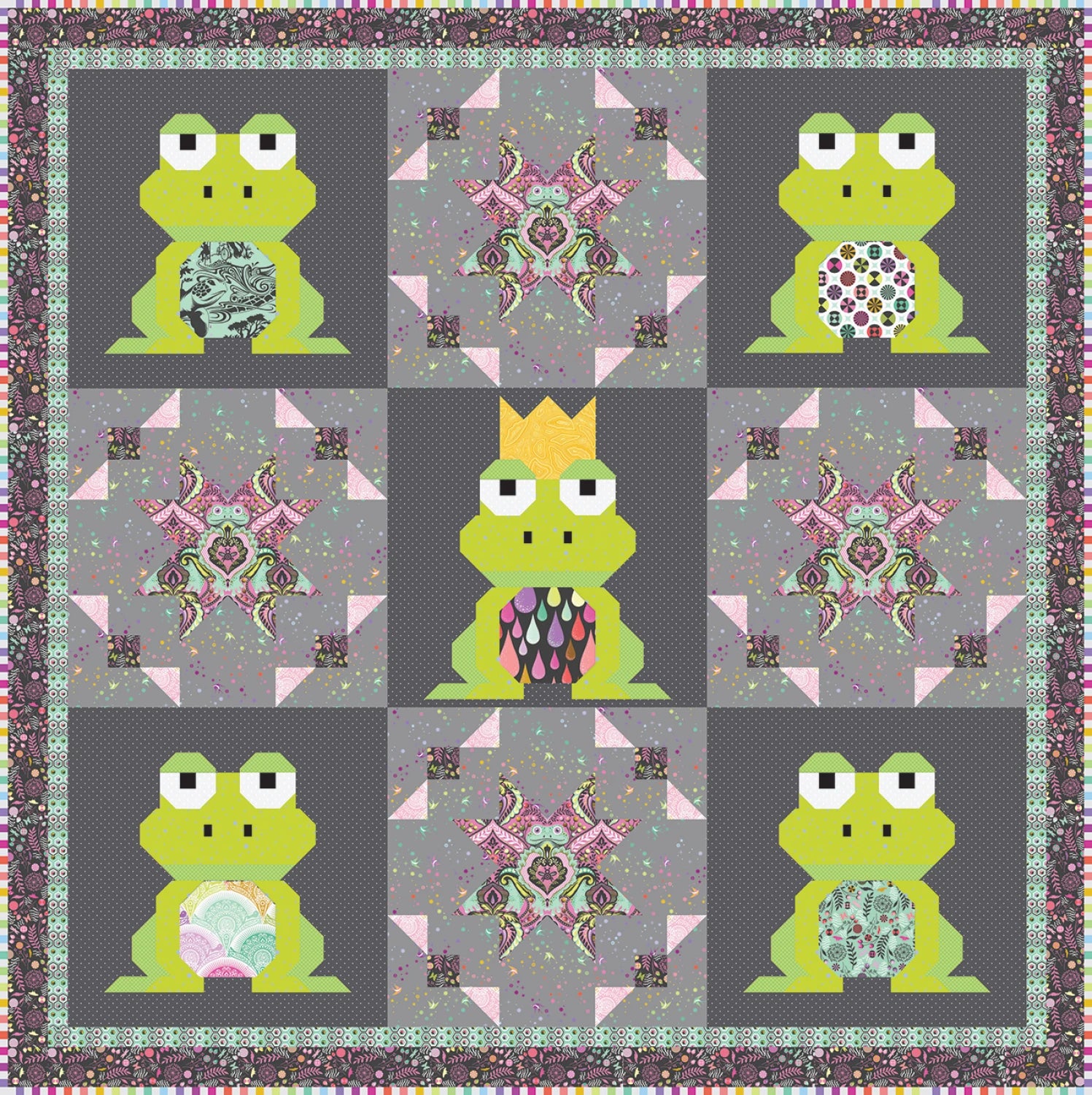 Kiss Me, I'm Charming Quilt Pattern - Art East Quilting Co.