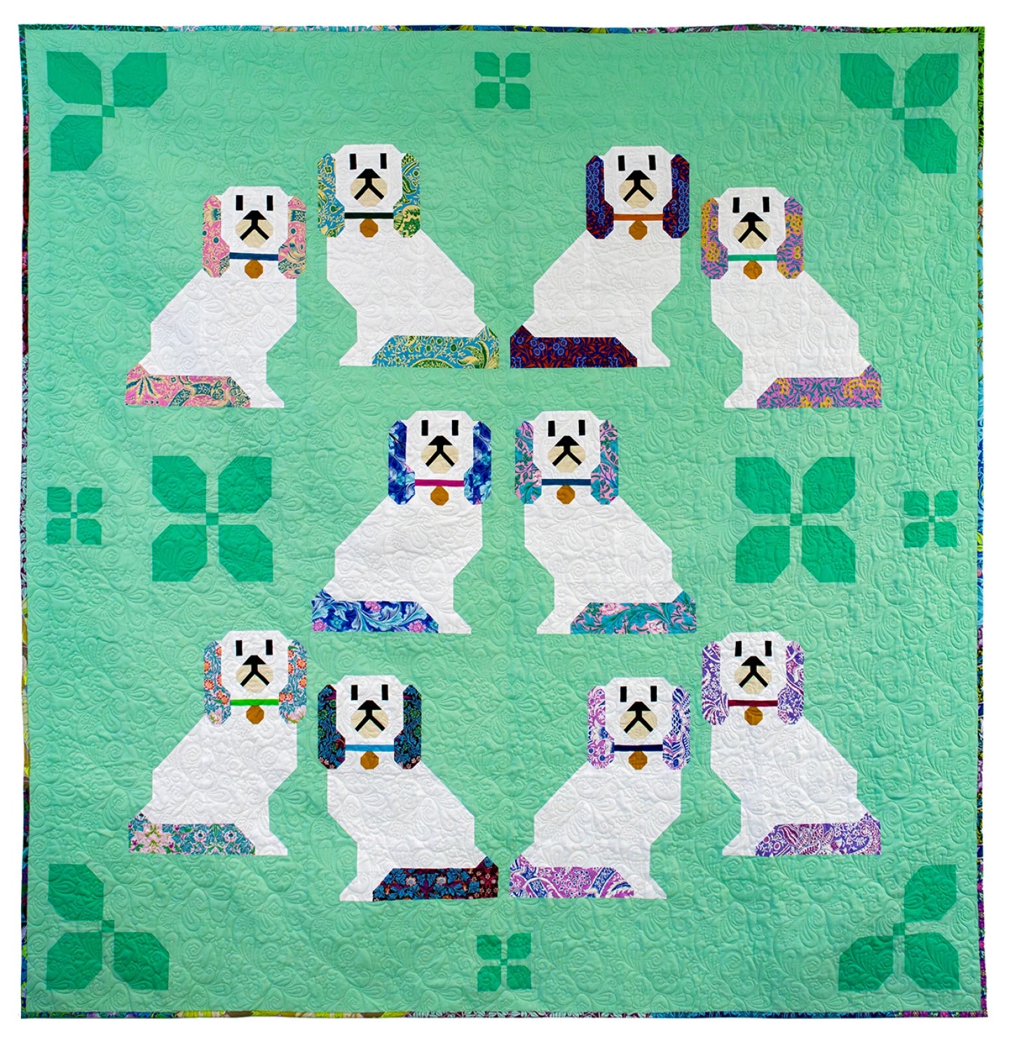 Mantel Dogs Quilt Pattern - Art East Quilting Co.
