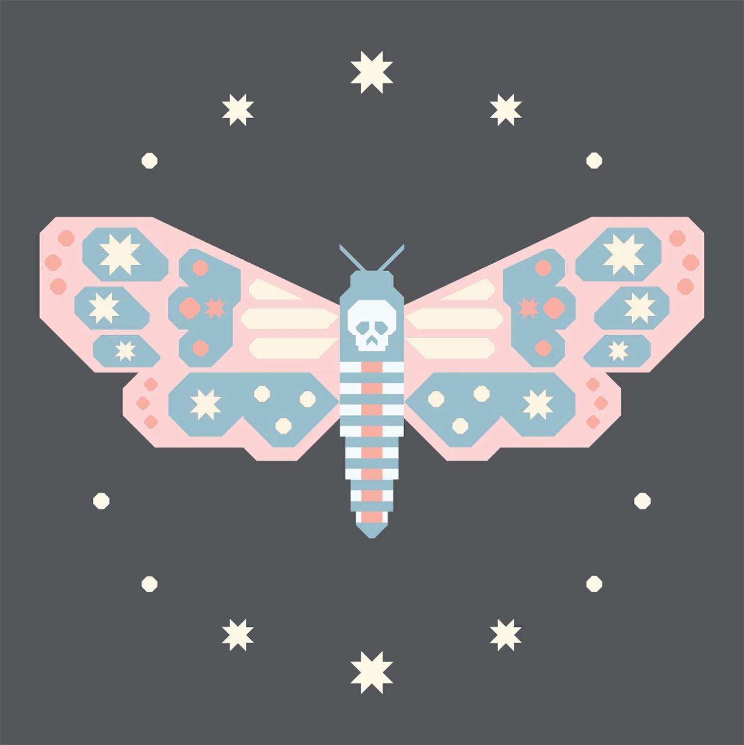 Night Flutter A Moth Quilt Pattern - Art East Quilting Co.