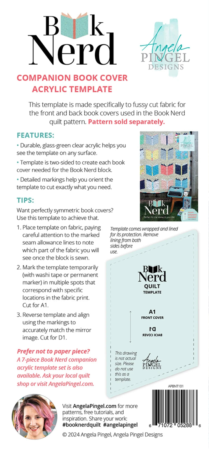 Book Nerd Companion - Book Cover Acrylic Template