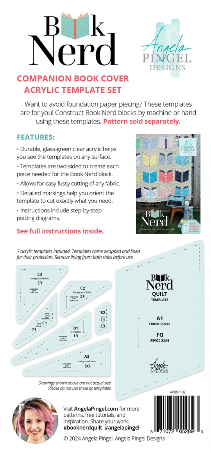 Book Nerd Companion - Book Cover Acrylic 7pc Template Set