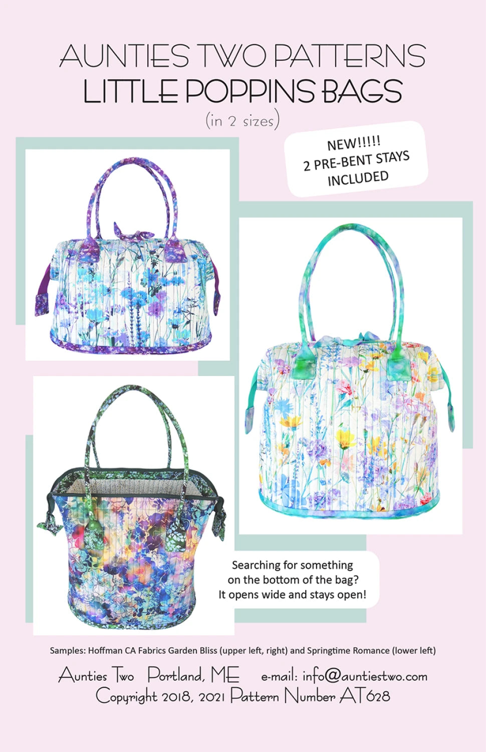 Little Poppins Bag - Aunties Two Patterns