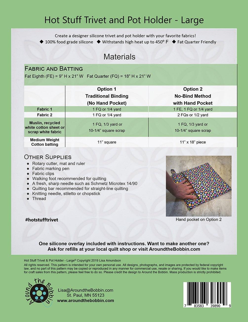 Hot Stuff Trivet and Pot Holder Large