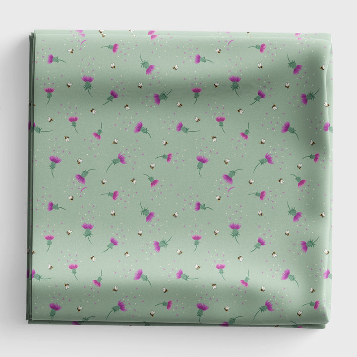 A Celtic Summer - Bee Thistle - Sage Green - A988C