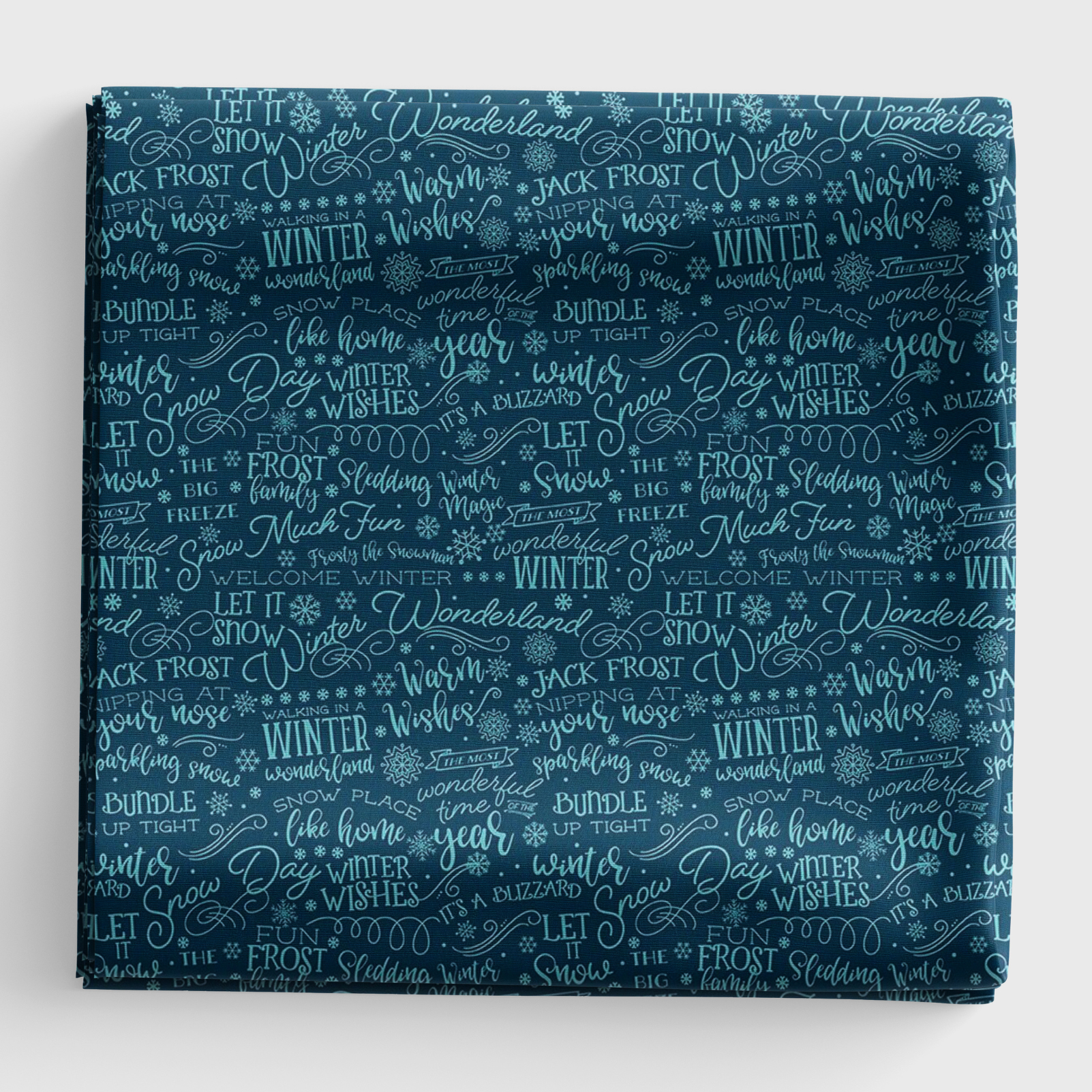 A Perfect Winter - Text - Navy - C17993-NAVY