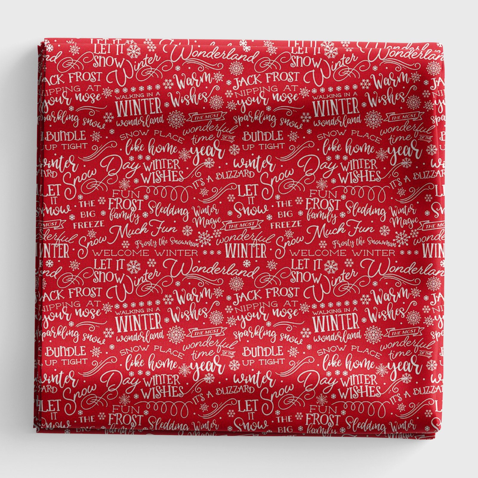 A Perfect Winter - Text - Red - C17993-RED