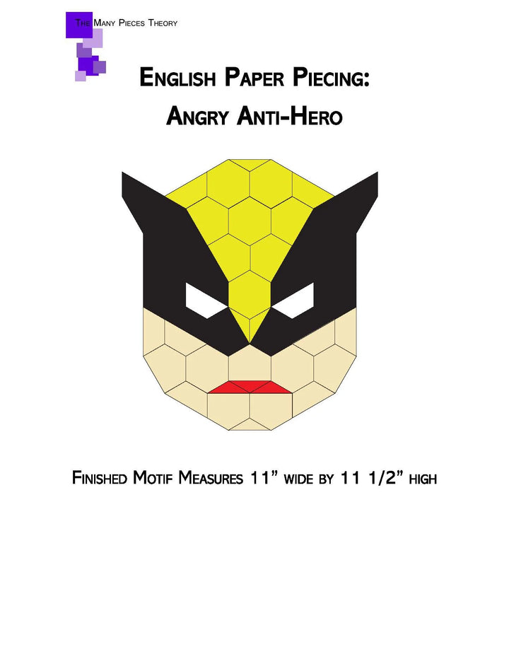 English Paper Piecing: Angry Anti-Hero - Quiltoni