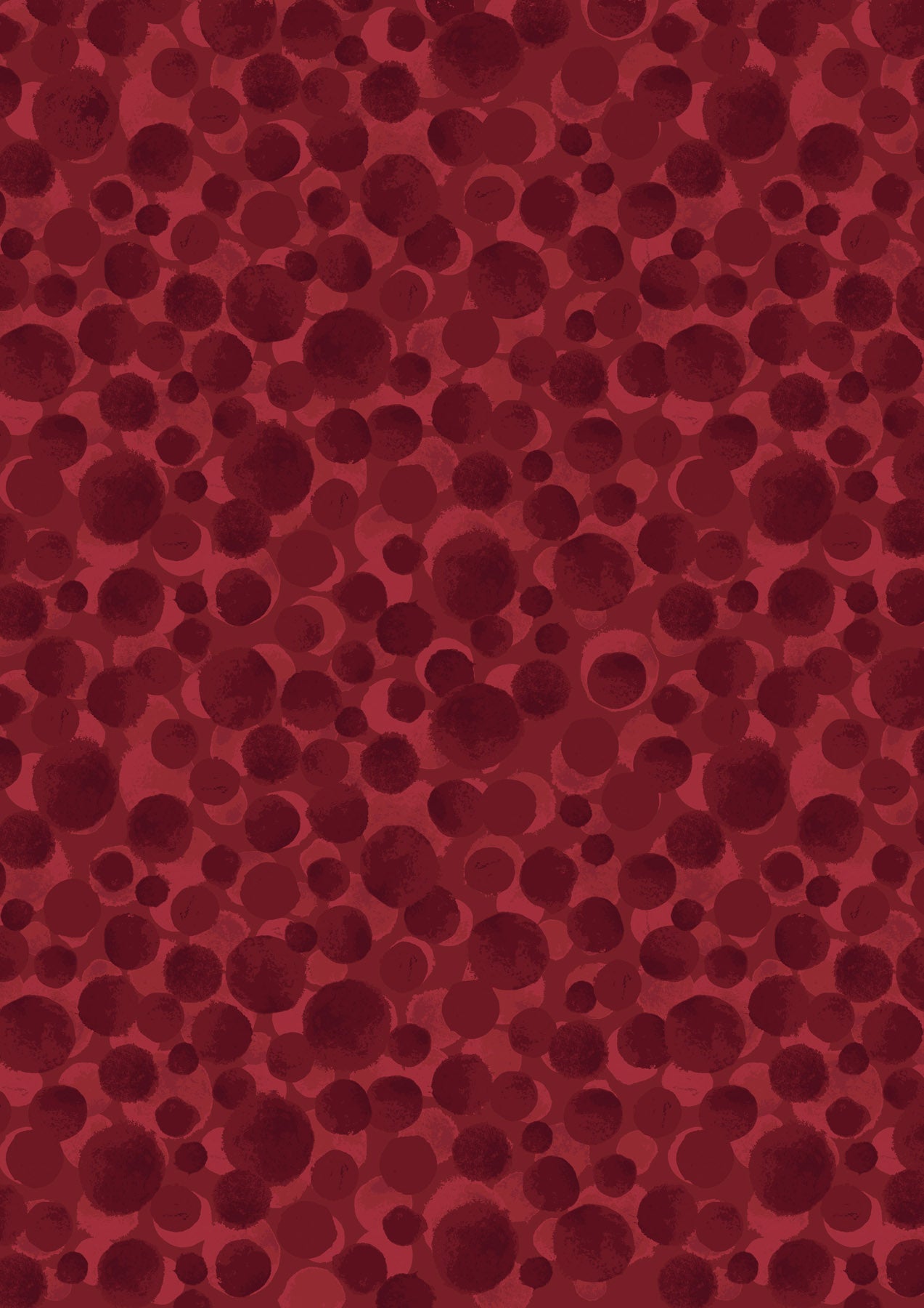 Bumbleberries - Dark Red - BB026 - Lewis & Irene