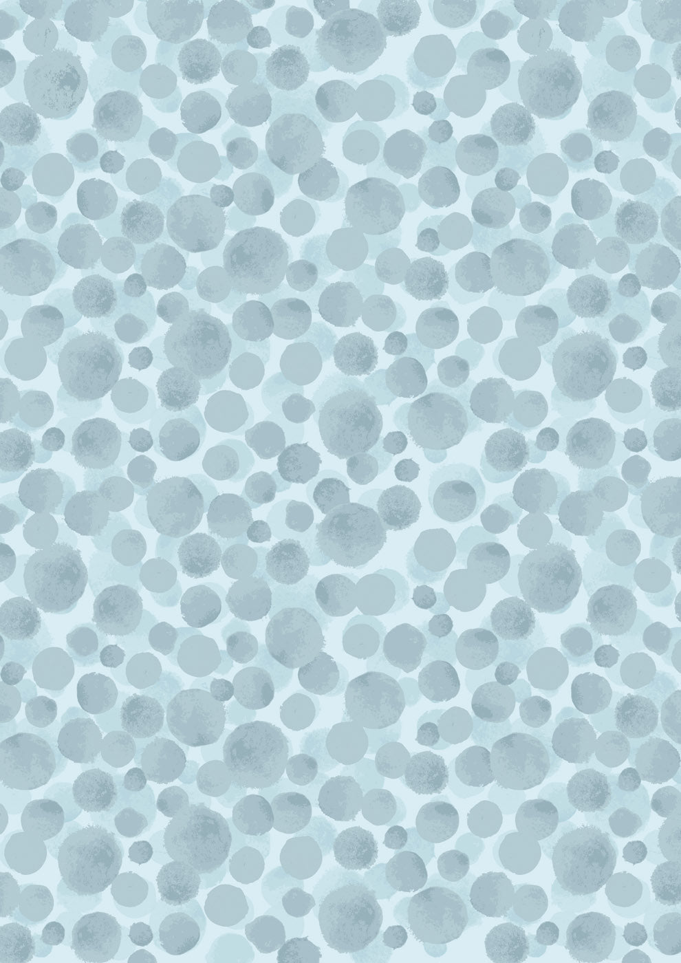 Jardin d'Hiver - Bumbleberries Flannel - Icy Blue - BBF09