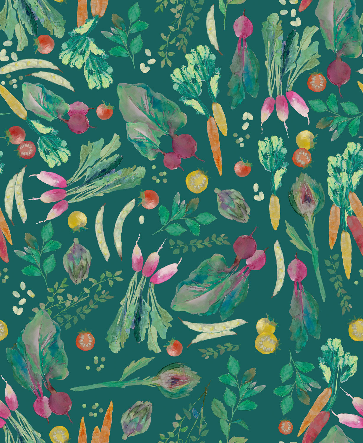 Vegetable Patch - Vegetable Patch - Teal - BG077