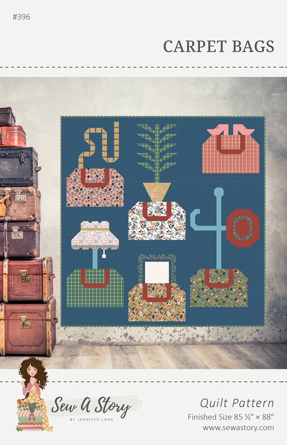 Carpet Bags Quilt Pattern - Sew A Story