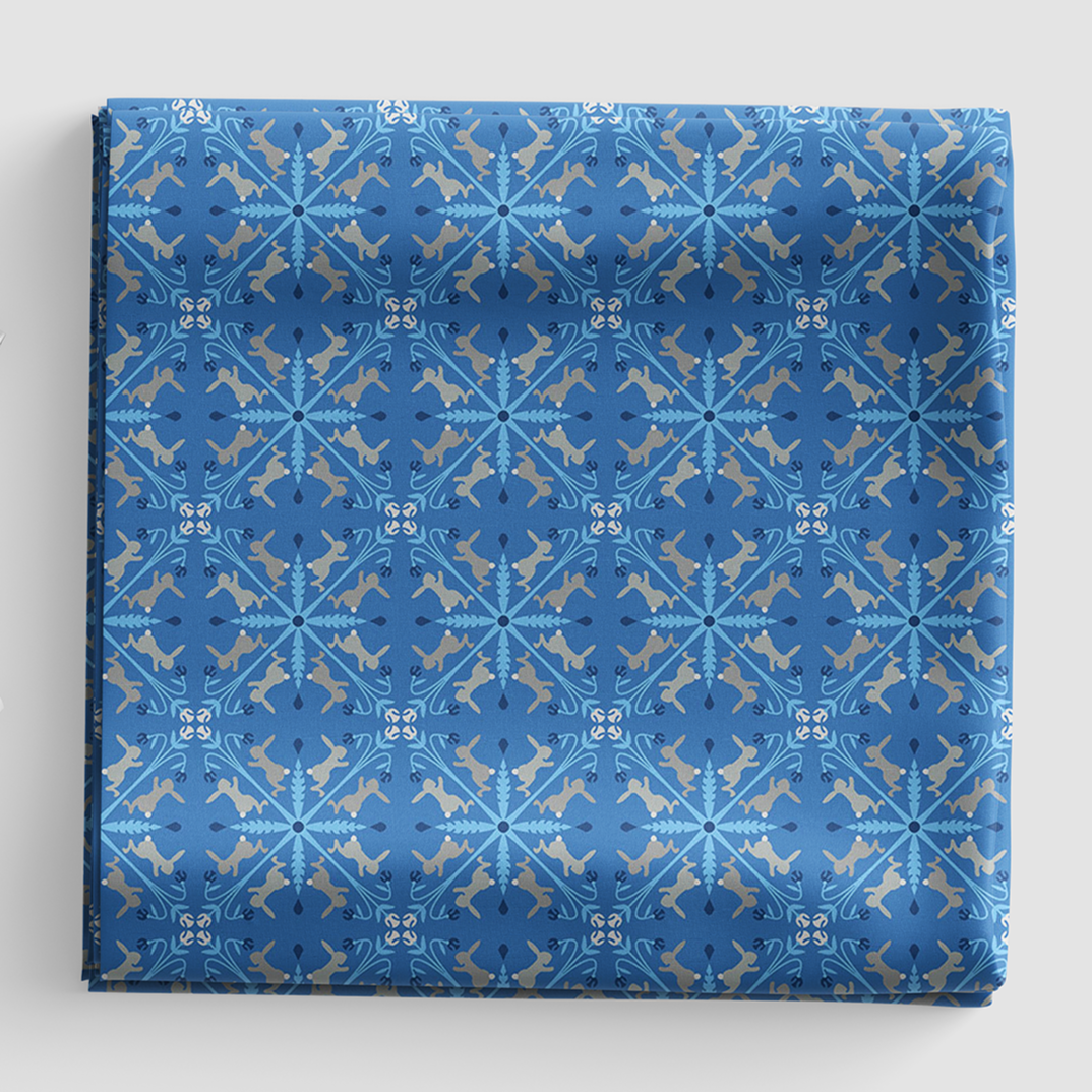 Backyard Wonder - Racing Rabbits - Blue - PWAT010.BLUE