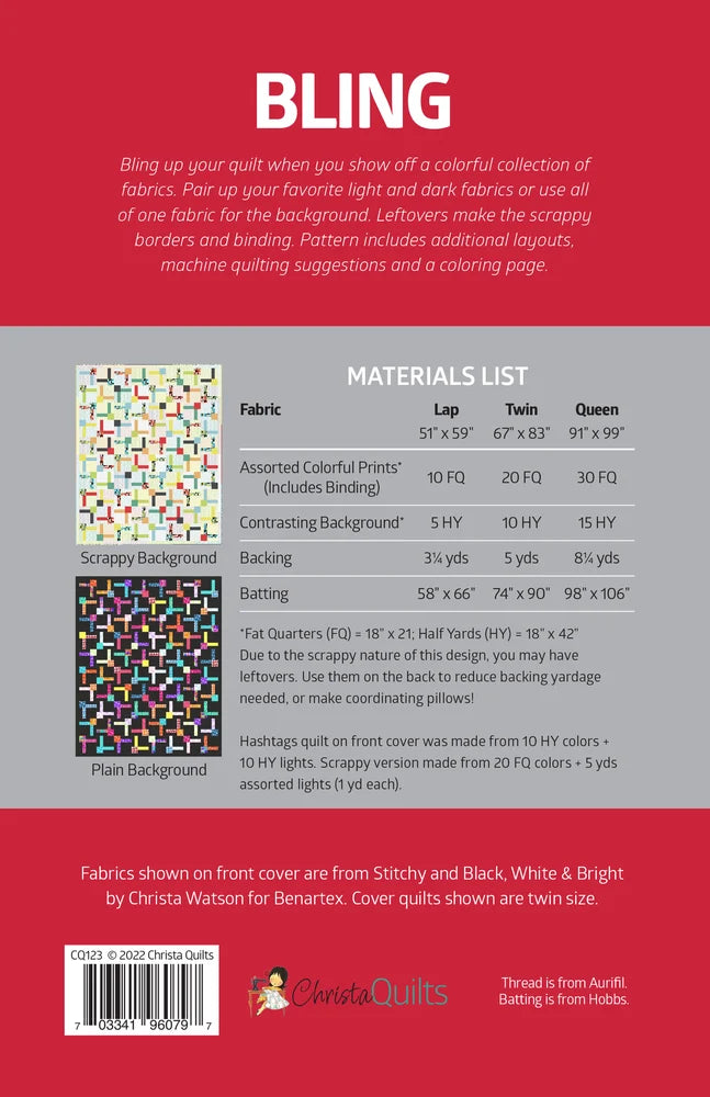 Spring Bling Quilt Pattern Bling Quilt Pattern - Christa Quilts – Calliope Quilts