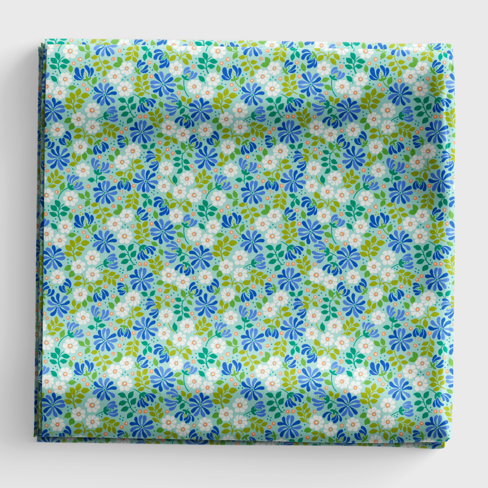 Boho Blooms - Floral Burst - Aqua and Blue - L15B