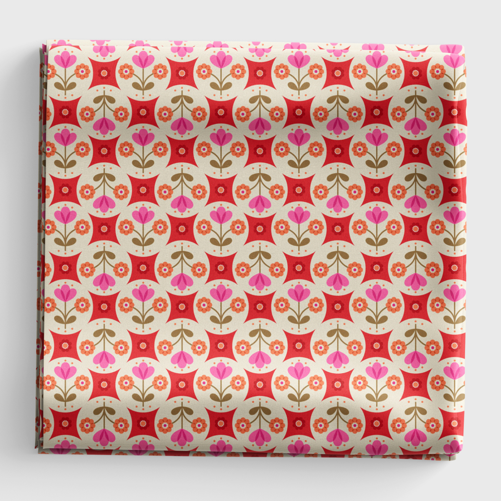 Boho Blooms - Flower Circles - Red - L18A