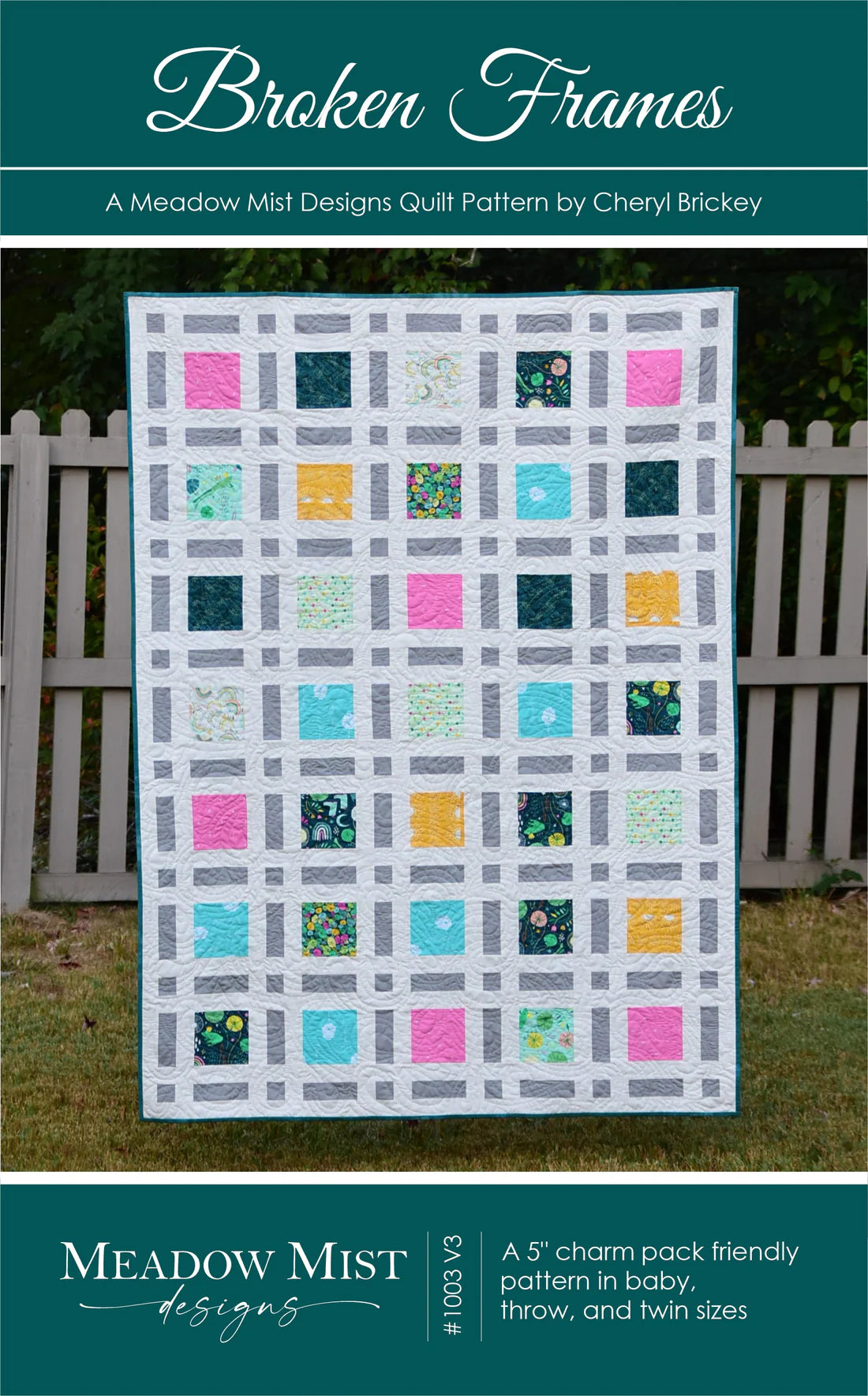 Broken Frames Quilt Pattern - Meadow Mist Designs