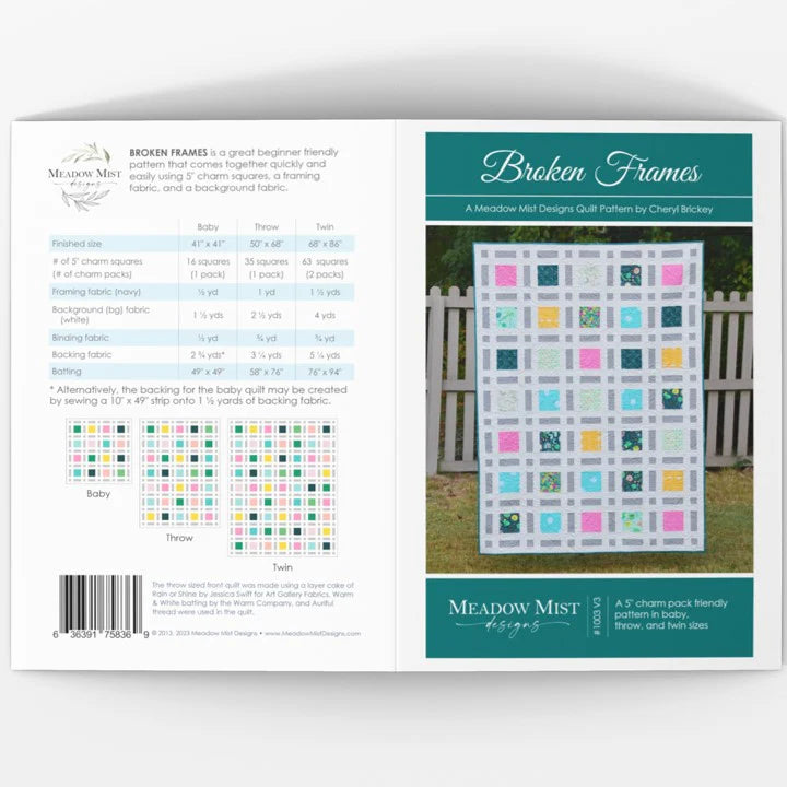Broken Frames Quilt Pattern - Meadow Mist Designs