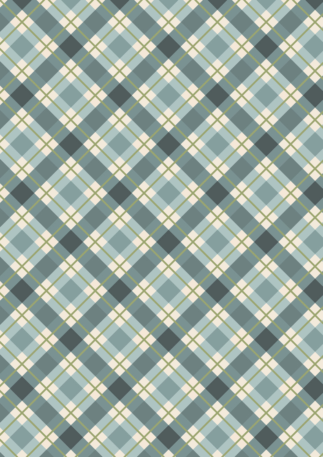 Celtic Christmas - Winter Blue Check - C132A
