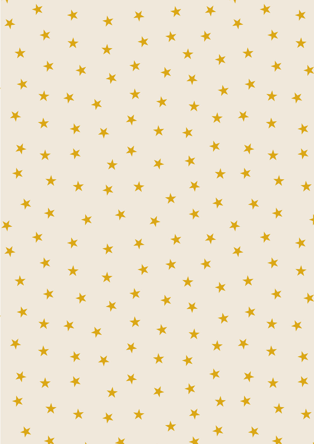 Christmas in Bluebell Wood - Gold Stars - Cream - C143A