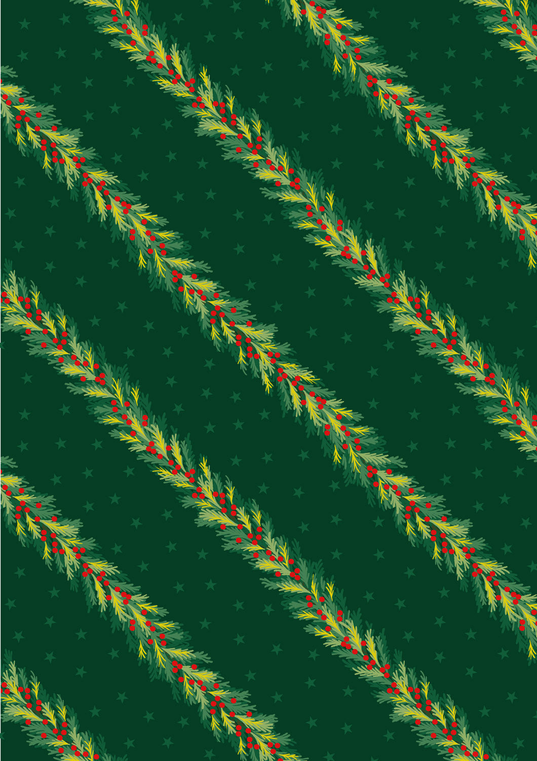 Christmas in Bluebell Wood - Spruce Garland - Green - C144C