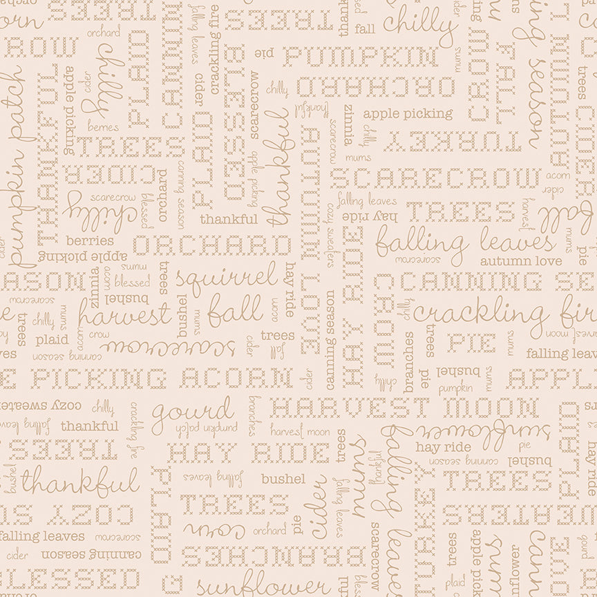 Autumn Words Latte - C14667-Latte