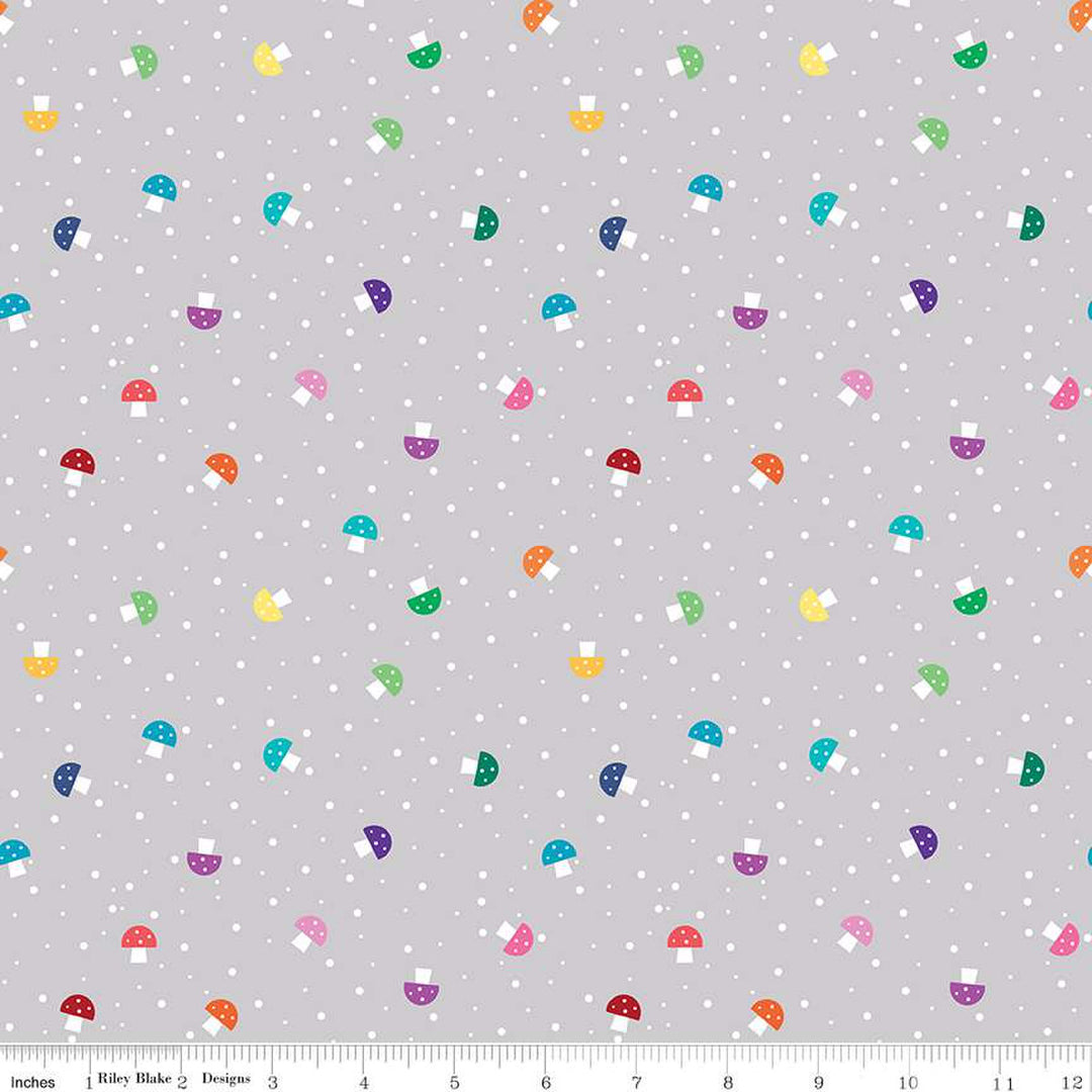 Bloom - Riley Blake - Mushies - C14986-GRAY