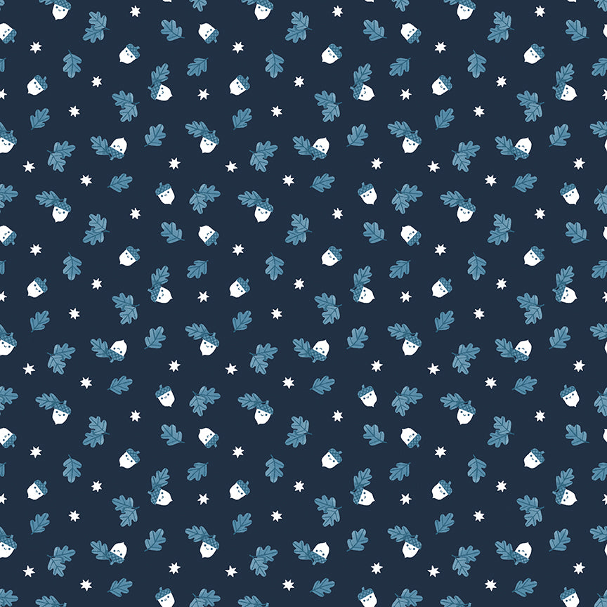 Twilight Creatures - Happy Acorns - Indigo - C15365-INDIGO