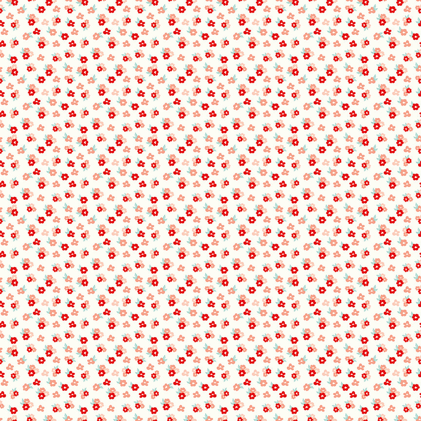 You & Me - Tossed Floral - Cream - C15404-Cream