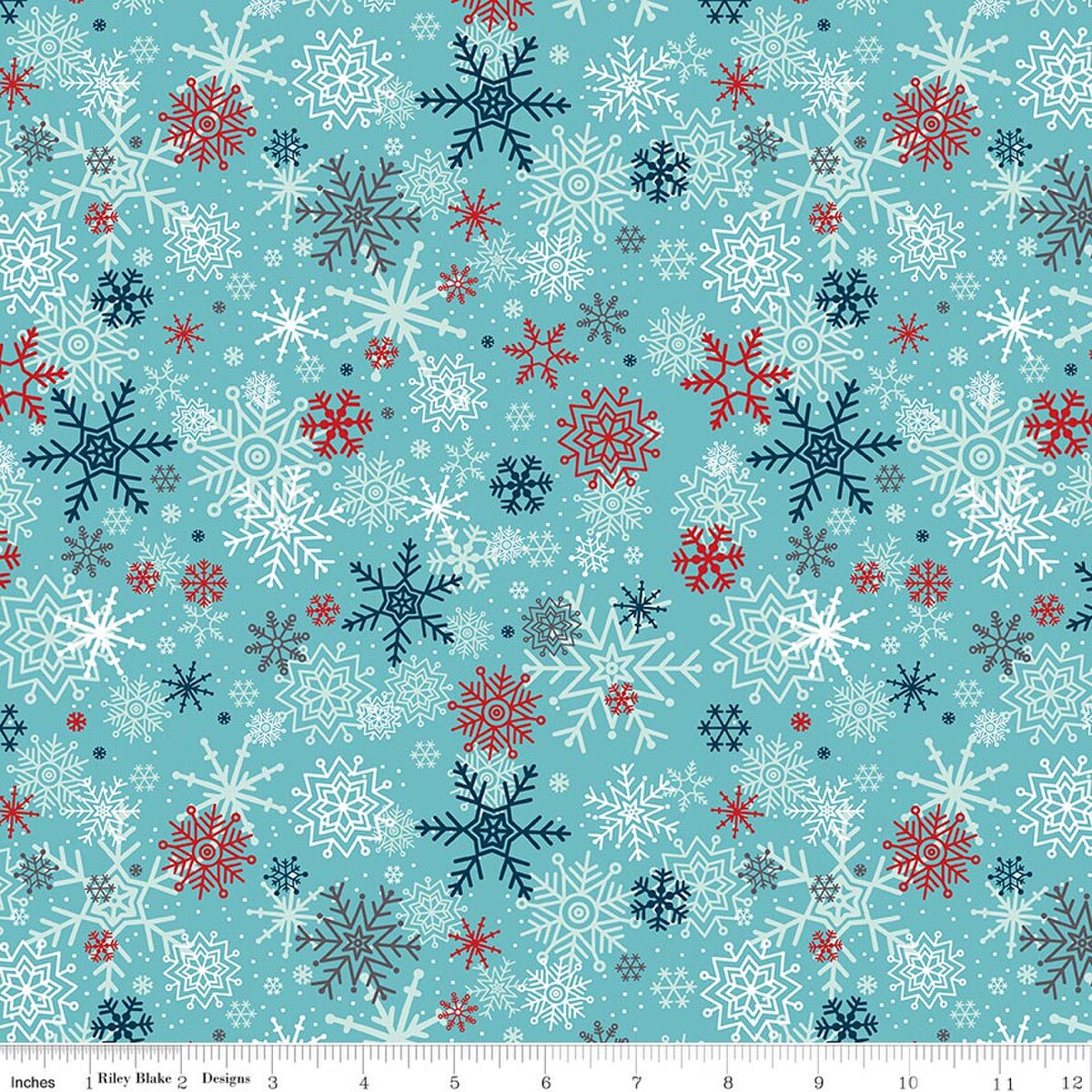 A Perfect Winter - Snowflakes - Blue - C17992-BLUE