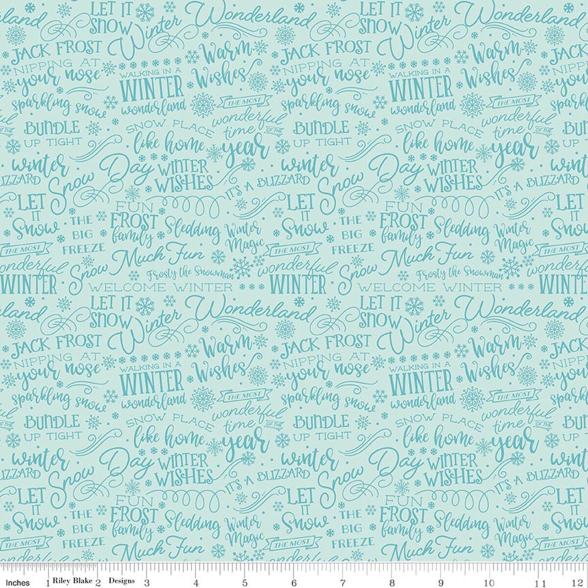 A Perfect Winter - Text - Powder - C17993-POWDER