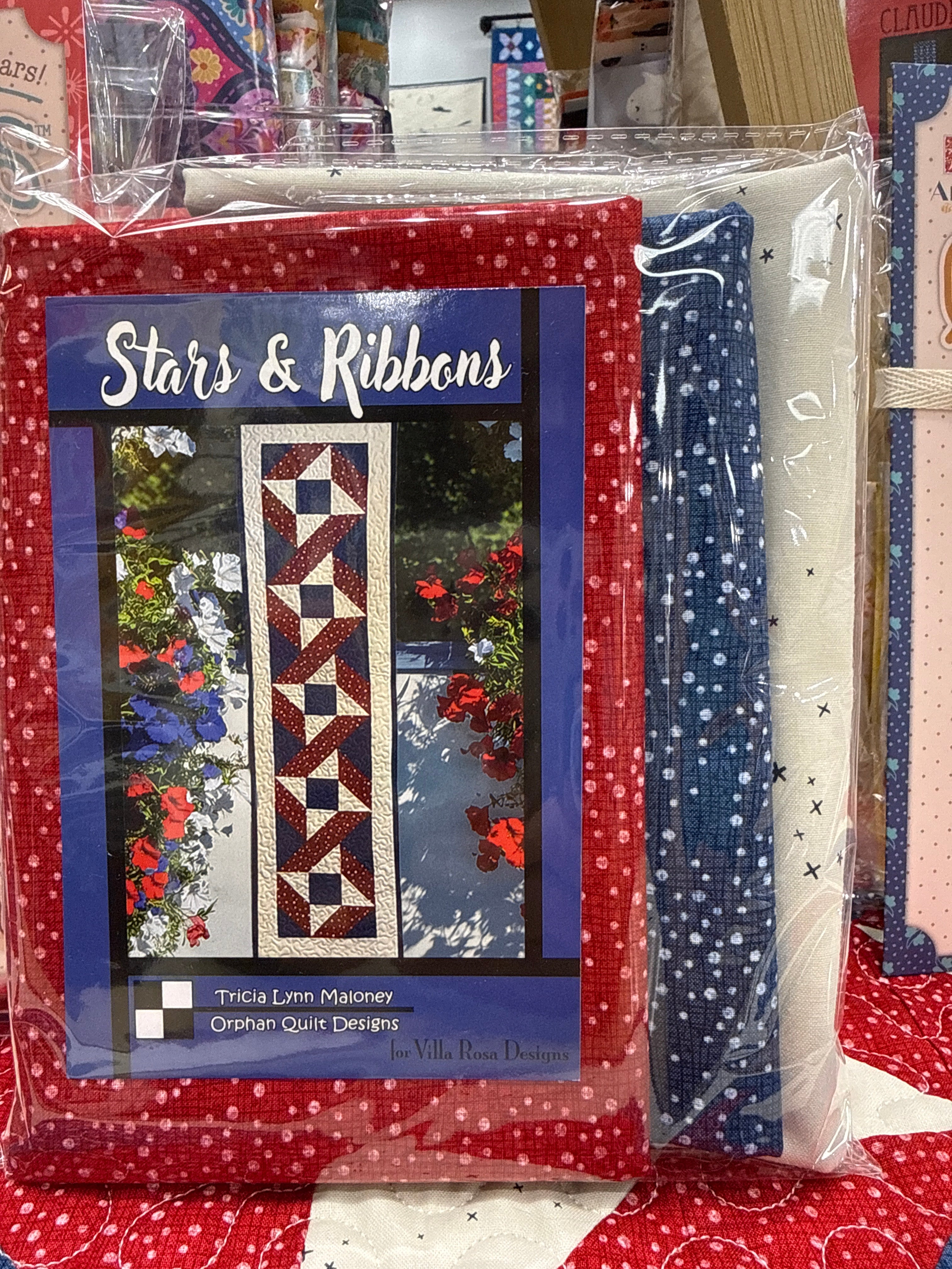Stars and Ribbons Table Runner Kit