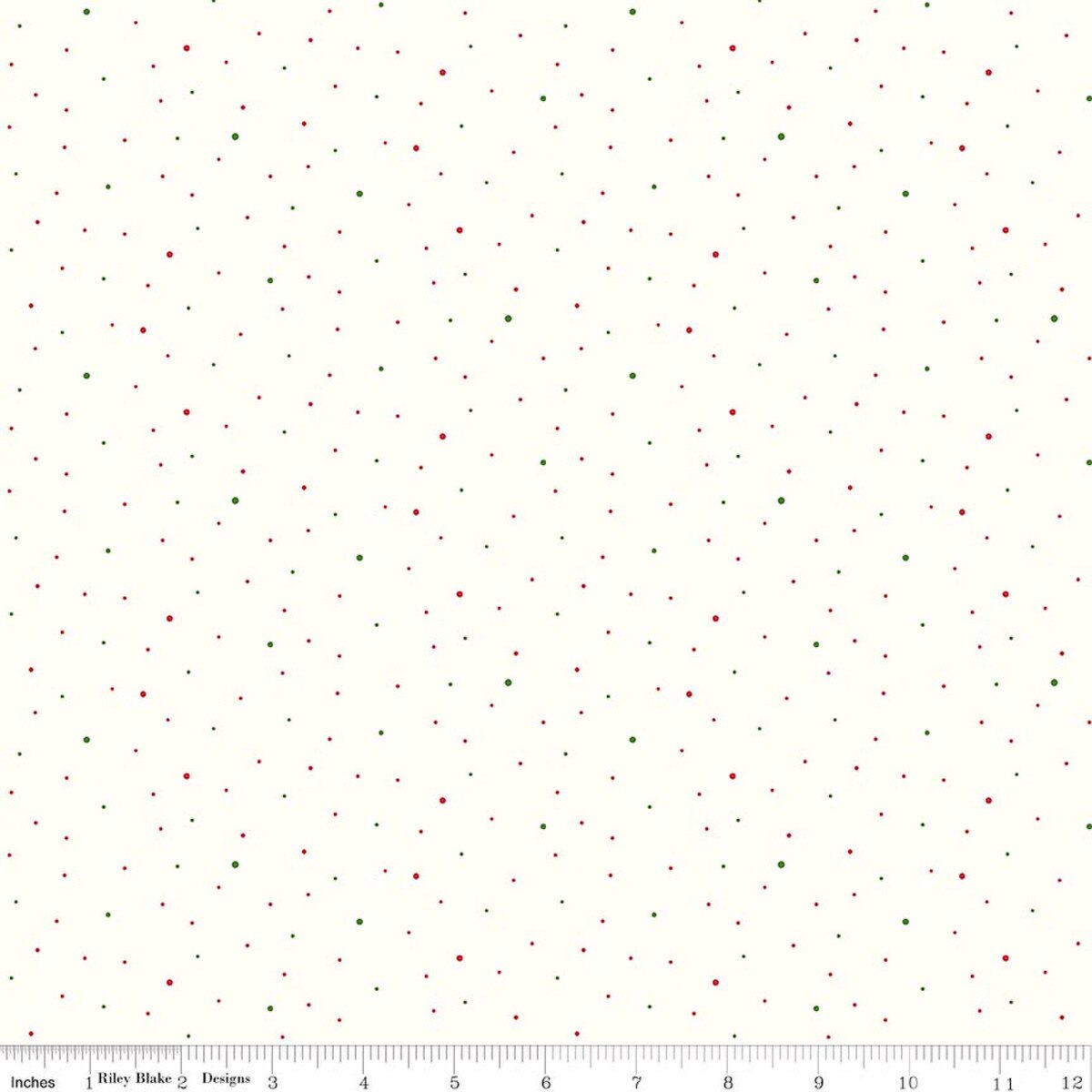 Dapple Dot - Off-White Christmas - C645-Christmas