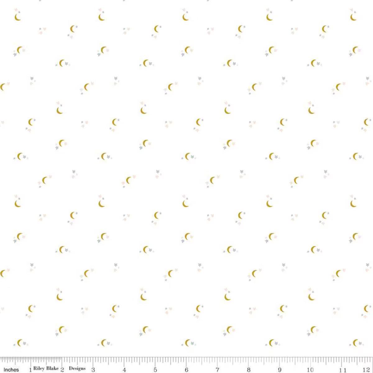 Seasonal Basics - Moons - White - C653-WHITE