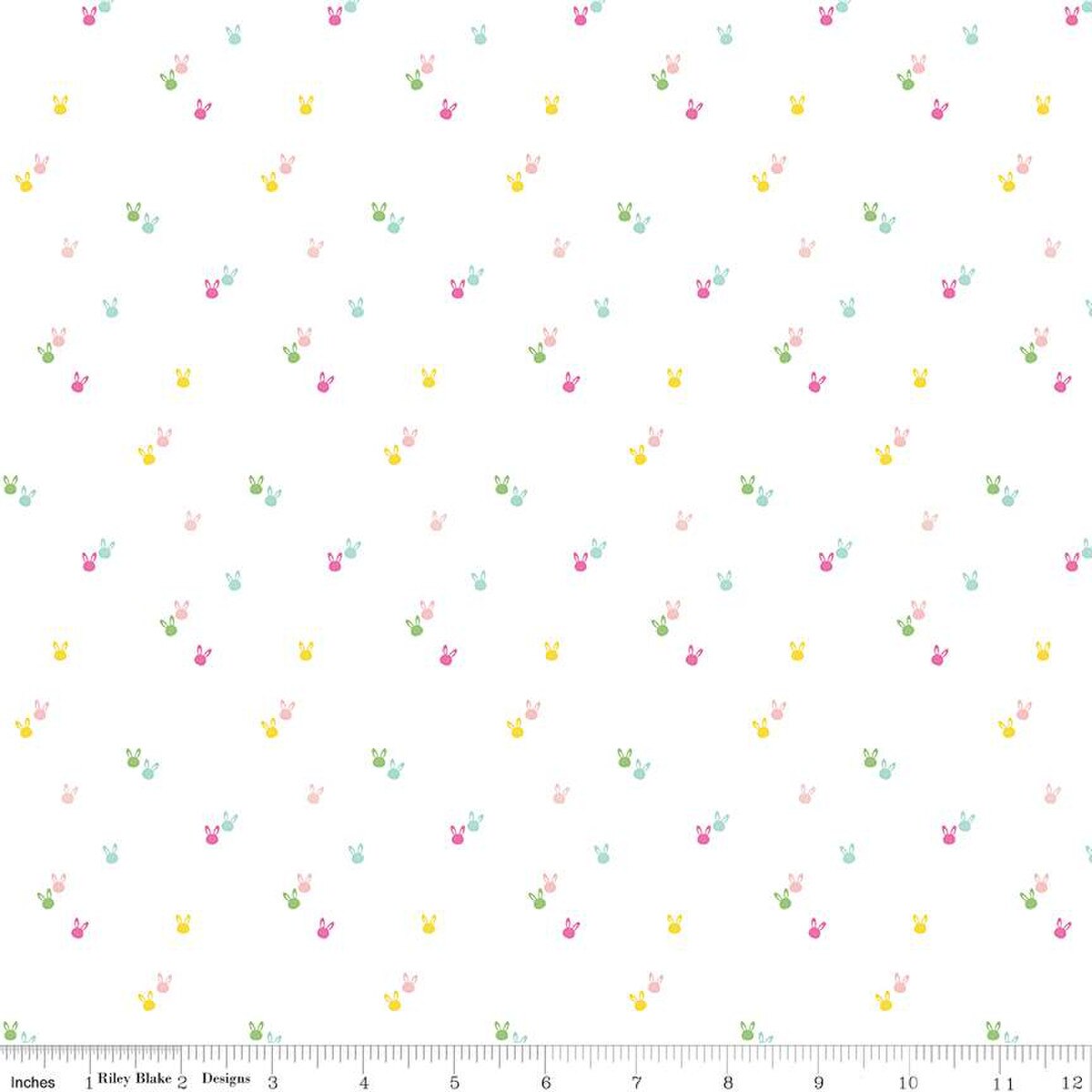 Seasonal Basics - Bunnies - White - C656-WHITE