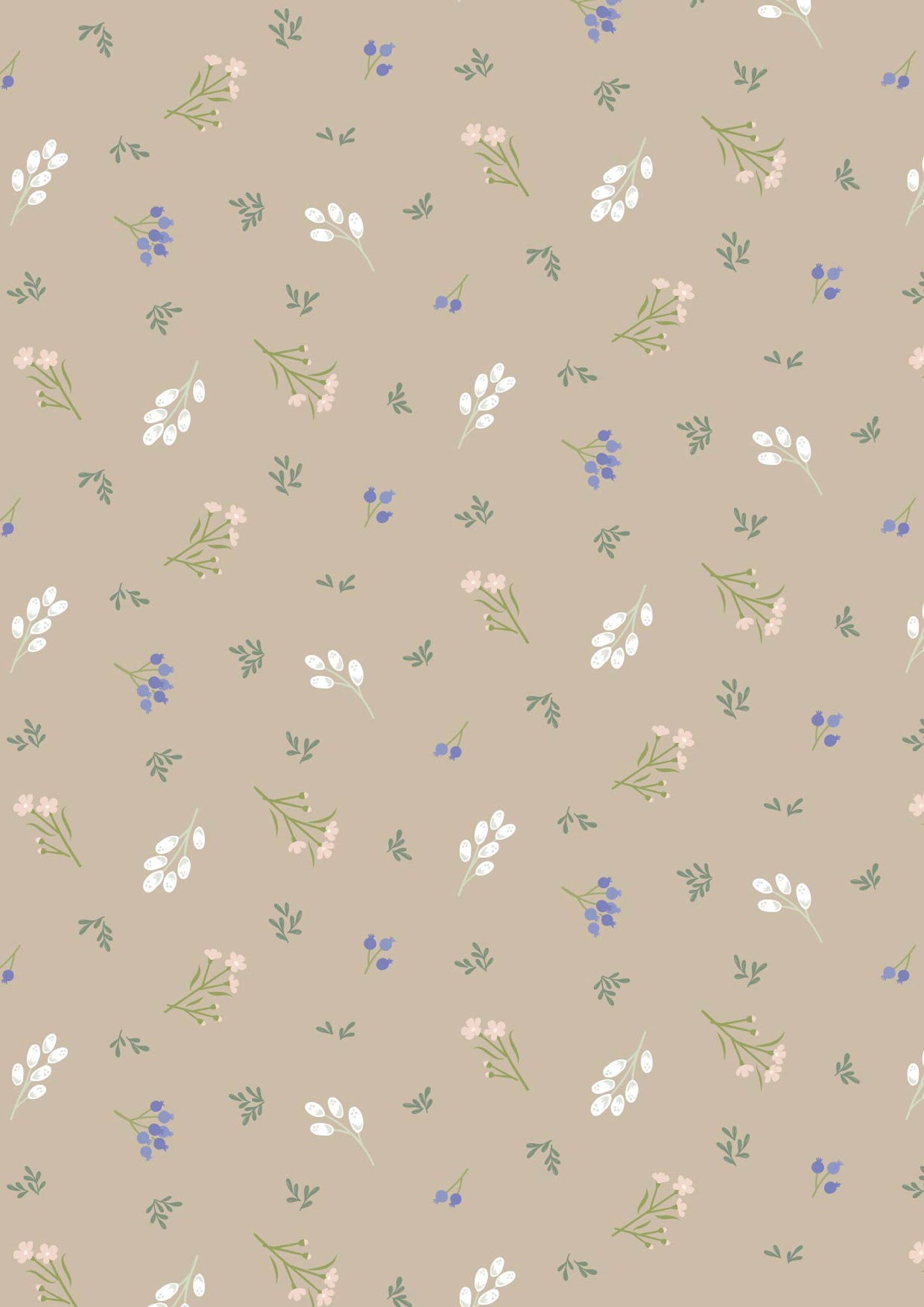 Sky Garden - Scattered Sprig - Taupe - CC58.3
