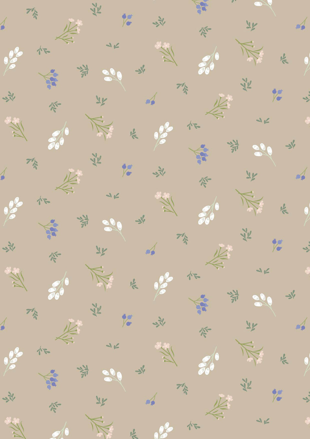 Sky Garden - Scattered Sprig - Taupe - CC58.3