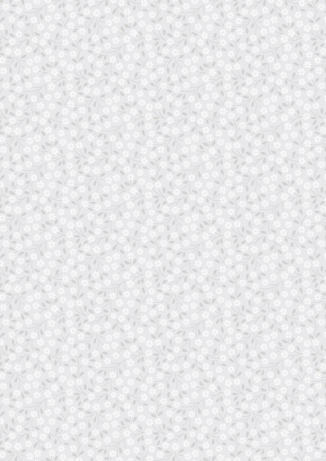 Forever Blooms - Interlaced Blossoms - Bright Grey - CC65.1