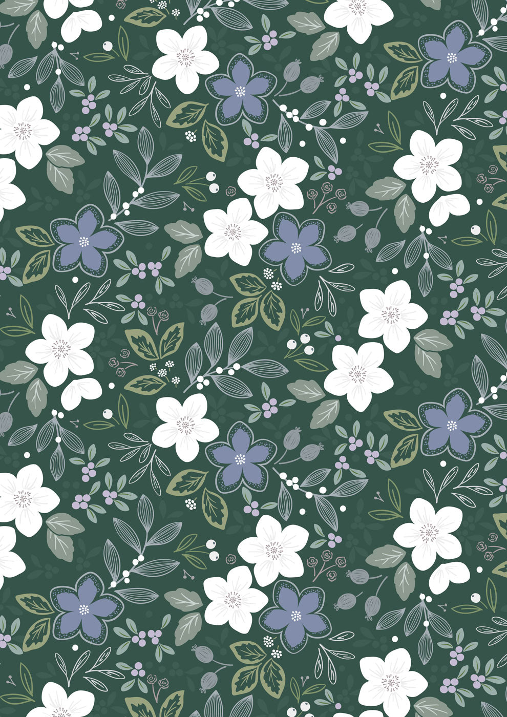 Winter's Garden - Winter's Promise - Forest Green - CC72.3