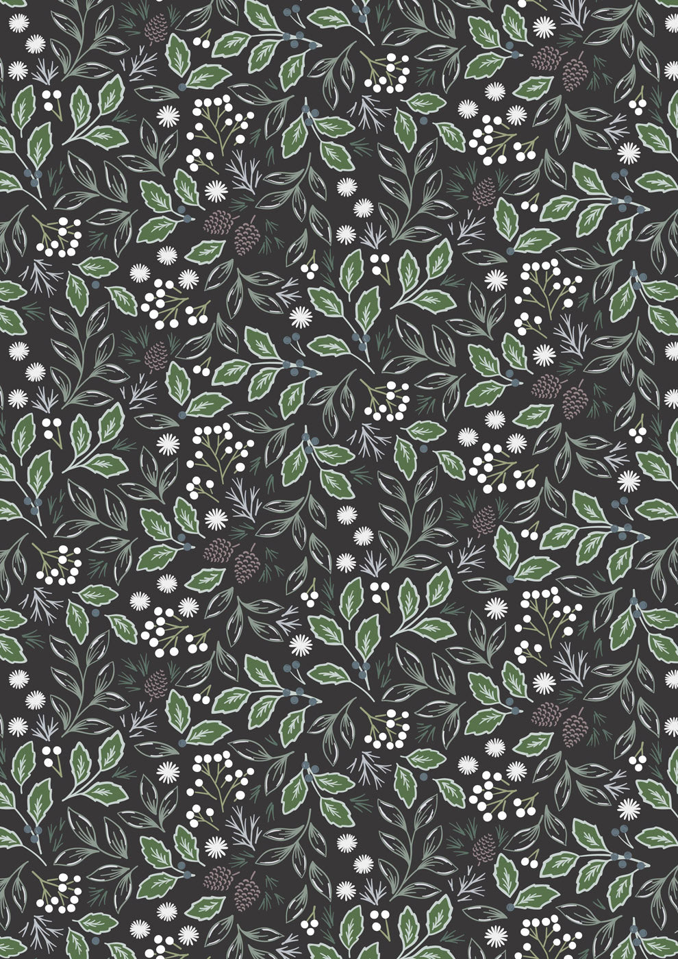 Winter's Garden - Quiet Beauty - Charcoal - CC73.3