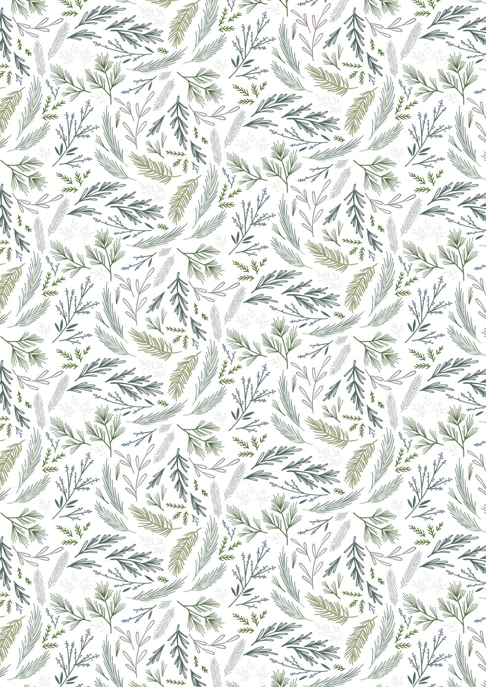 Winter's Garden - Evergreen - White - CC74.1