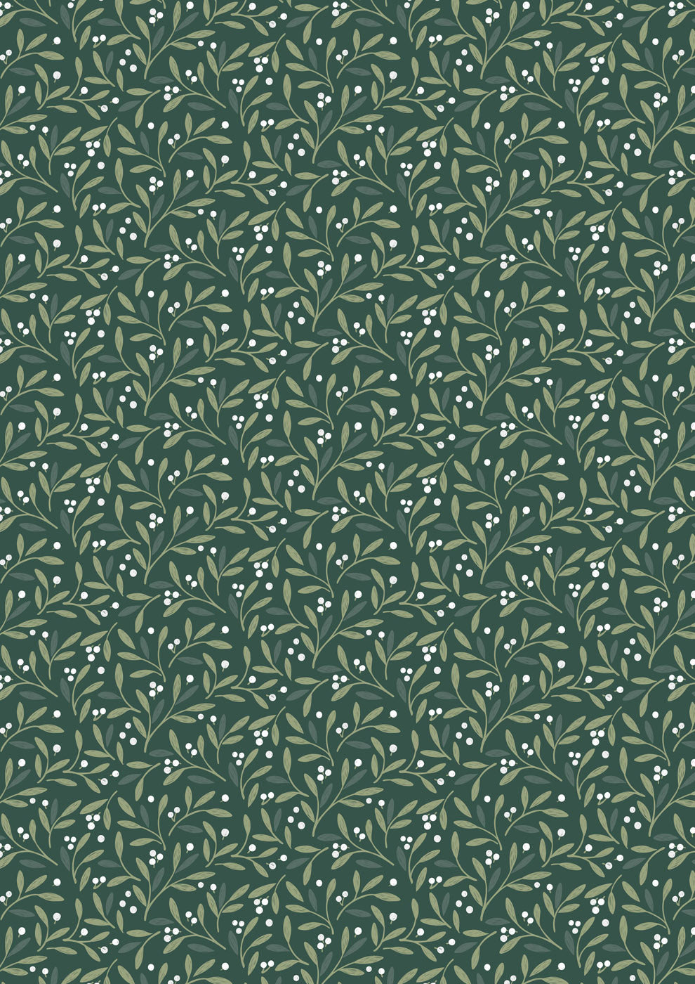 Winter's Garden - Mistletoe Charms - Deep Forest Green - CC75.3