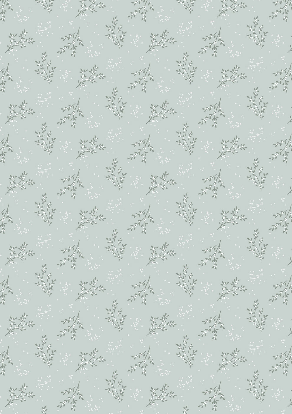Winter's Garden - Winter's Berry - Pale Aqua - CC76.1